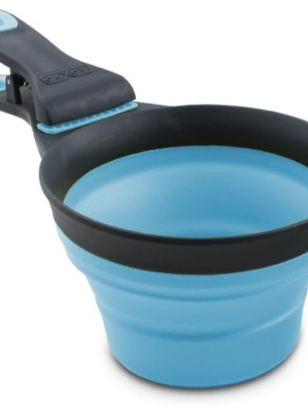 Popware for Pets Collapsible Klip Scoop, 3-in-1 Pet Food Scoop, Measuring Cup an